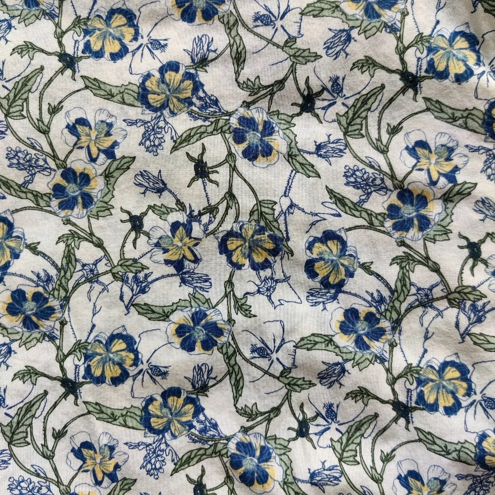 Duluth Men's Free Range Organic Cotton Short Sleeve Shirt Blue Floral Size XL - Picture 3 of 10